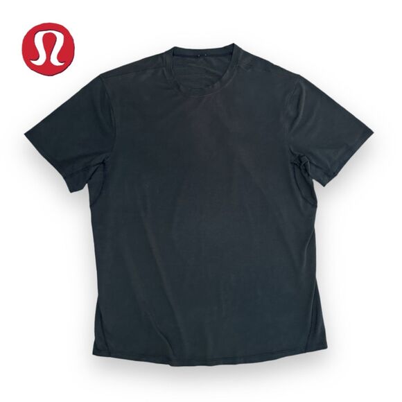 Lululemon Men's XL Drysense Tech Short Sleeve Black Gym Running - Picture 2 of 11